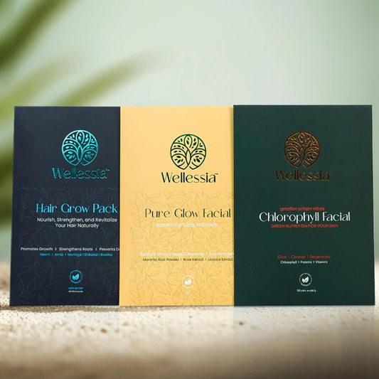 3 pack combo ( Chlorophyll, Pure Glow, Hair Pack)