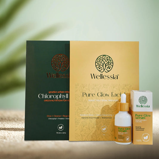 Glow Combo (Chlorophyll Facial, Pure glow Facial & Serum)
