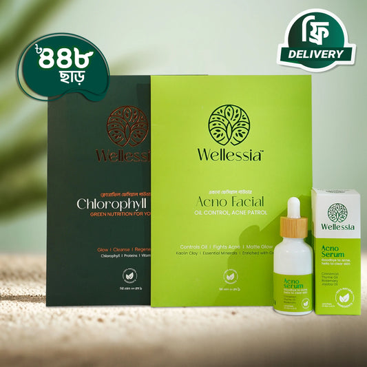 Acno Fight Combo (Chlorophyll Facial, Acno Facial & Serum)