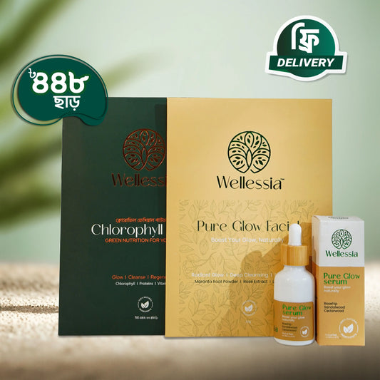 Glow Combo (Chlorophyll Facial, Pure glow Facial & Serum)