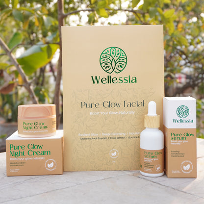 Pure Glow Set (Serum, Night Cream, Facial)